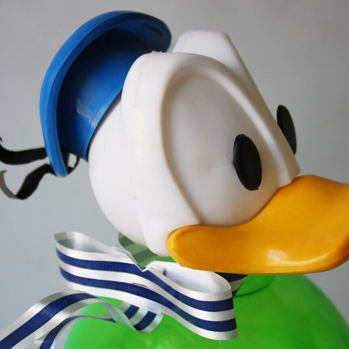 Vintage 70's Donald Duck candy container Disney figure new