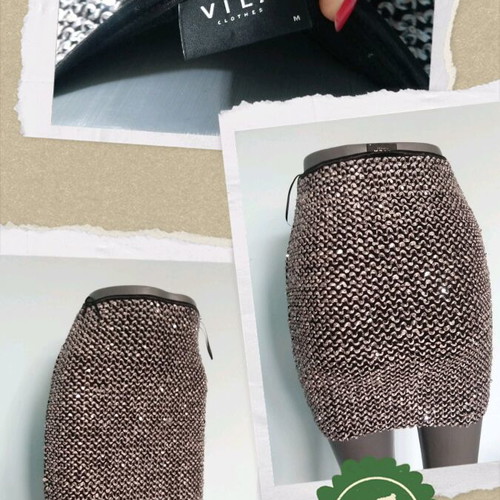 Vila skirt like new, universal size with sequins