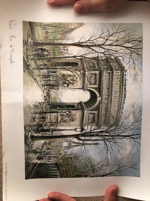 Paris Art de Triumph cardboard decorations new