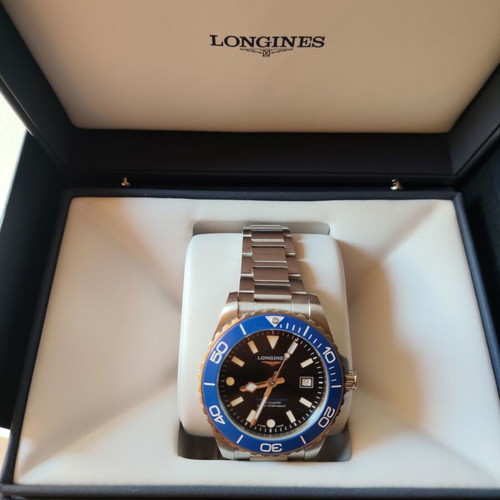 Longines HydroConquest Automatic 42mm Blue Bezel New