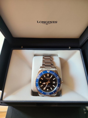 Longines HydroConquest Automatic 42mm Blue Bezel New
