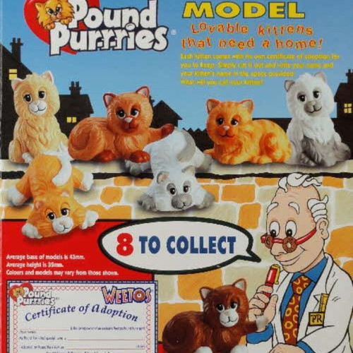 Pound Purries Kittens set of 2 like new from Weetos 1998