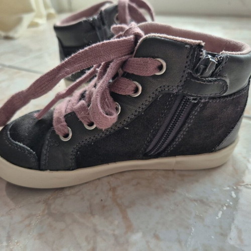 Geox ankle boots like new, gray pink, size 25
