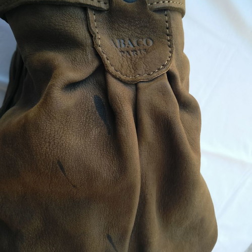 Leather shoulder bags used Sissirossi and Abaco