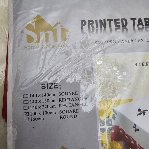Stain-Resistant Tablecloth New in Packaging