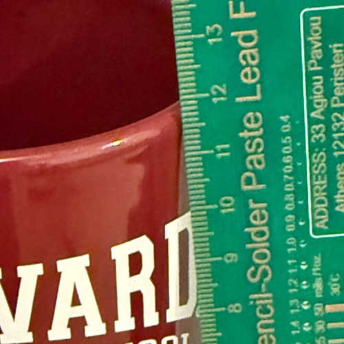 Harvard Business School mug like new with pencil and 4 coasters