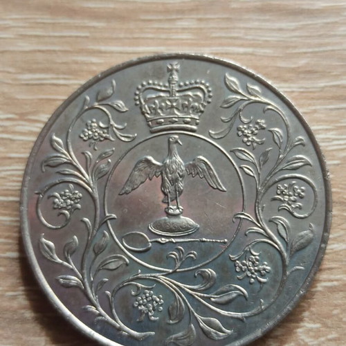 25 Pence Coin England 1977 used