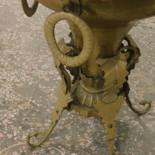 19th century brass mangali used, about 50cm