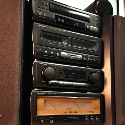 Technics SC-CA1080 / CA1060 Vintage Hi-Fi Component System used with speakers