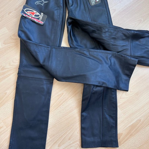 Alpine Star leather motorcycle pants new, size 42, women's