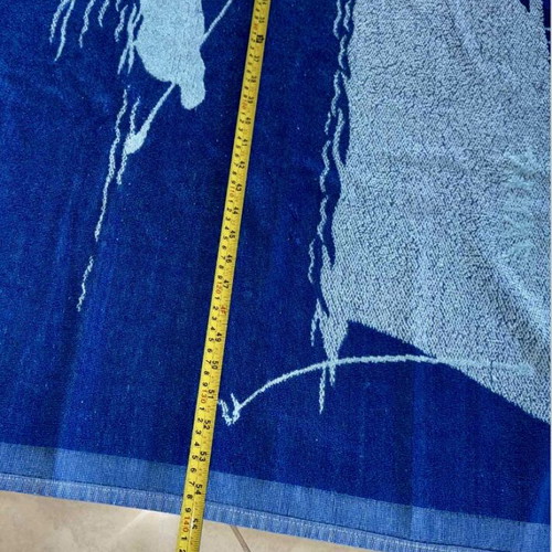 Towel new, cotton, blue