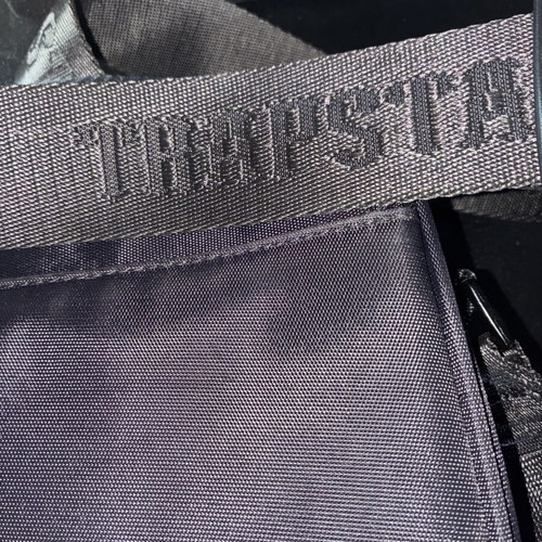 Trapstar London Crossbody Bag used, black with reflective logo
