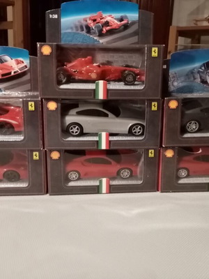 Μοντέλα αυτοκινήτων Ferrari Shell V-Power καινούργια, σετ 7