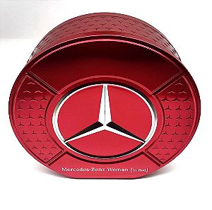 Συλλεκτικό Τσίγκινο Κουτί Mercedes Benz Woman In Red Διαφημιστικό