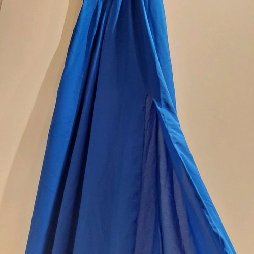 Maxi dress like new, blue, size S, backless with slit