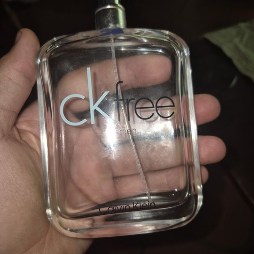 Calvin Klein CK Free men cologne bottle, empty