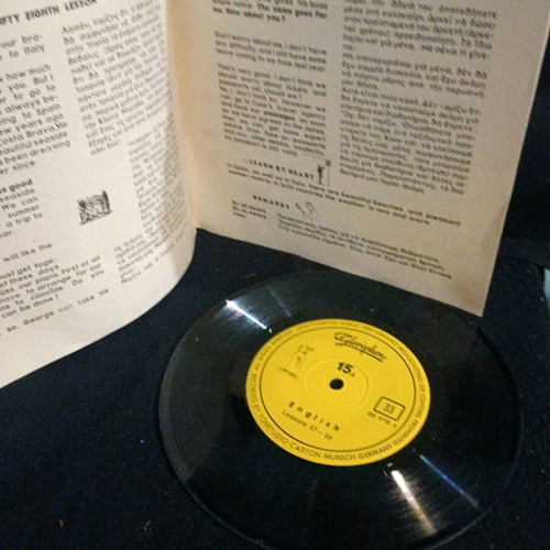 Cloriphone English 15 7" book and record used