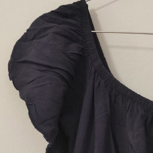 Long dark blue viscose dress Anel L-XL