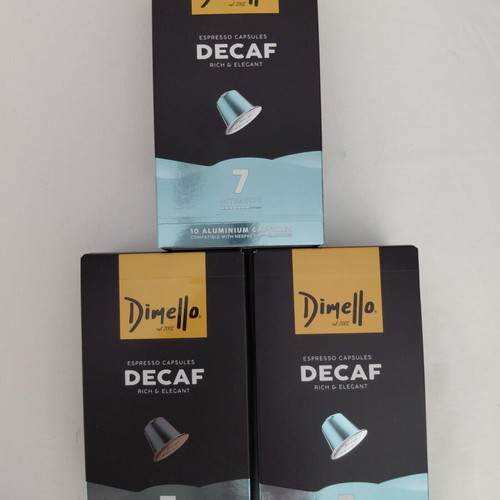 Dimello Decaf Espresso Capsules pack of 3, new