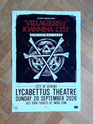 Villagers of Ioannina City original concert poster used