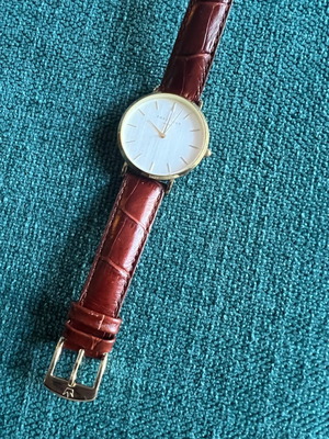 Rosefield women's watch used with brown leather strap
