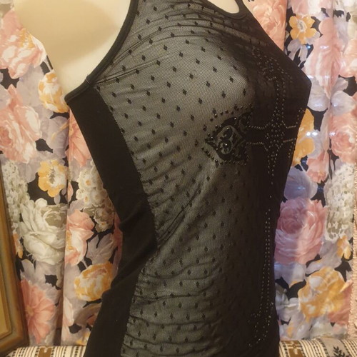 Top women's black size XS like new, elastic