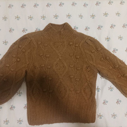 Only brown pullover with high neck like new