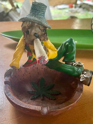 Vintage Raegge Jamaican Figurine 3d funny τασάκι σαν καινούργιο
