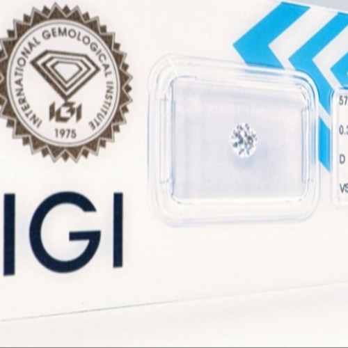 Diamond D Color 0.32ct Natural IGI Certified