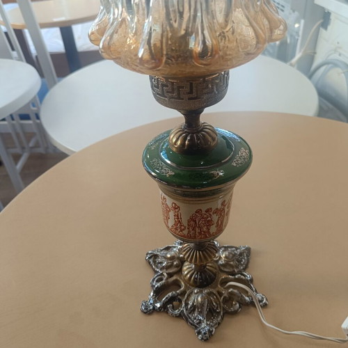 Vintage table lamp used, dimensions 0.42x0.15 m