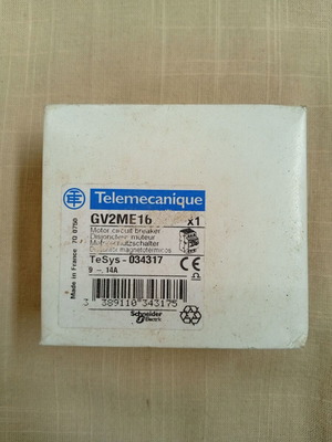 Telemecanique TeSys GV2ME16 μαγνητοθερμικός διακόπτης κινητήρα 9-14A
