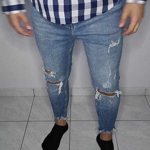 Zara jeans used, size L, blue