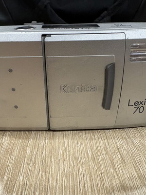 Konica Lexio 70 35mm film camera used with zoom lens