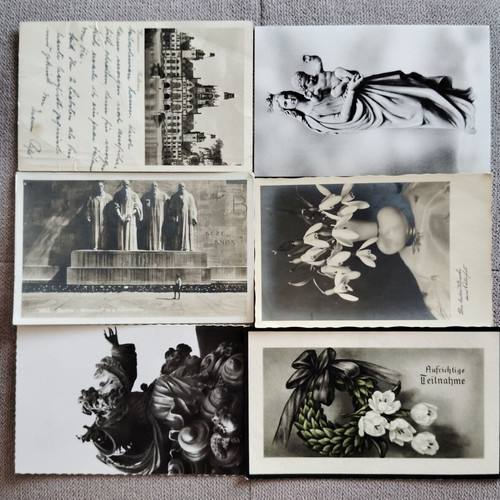 Collection of old postcards used, mixed condition