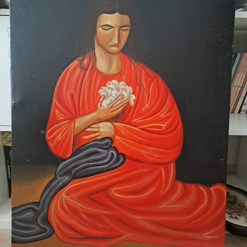 Oil painting canvas 61x87 like new