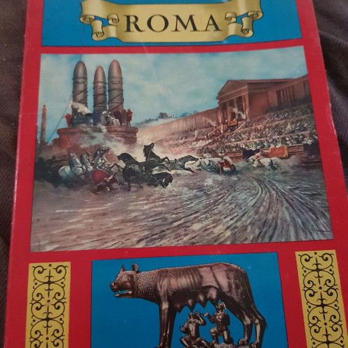Roma postcard used, collectible leporello booklet