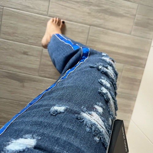 Sogo jeans new blue with stripe available in all sizes