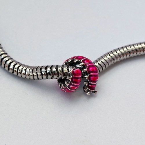 Pandora Cute Curled Caterpillar Charm 925 Silver New