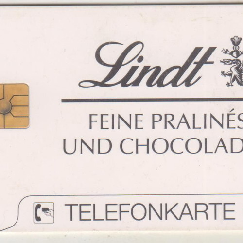 Phone card Germany Lindt Pralines used, 5,300 print run