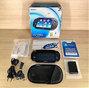 Sony PlayStation Vita PS VITA κονσόλα με κουτί, manuals, θήκη, φορτιστή