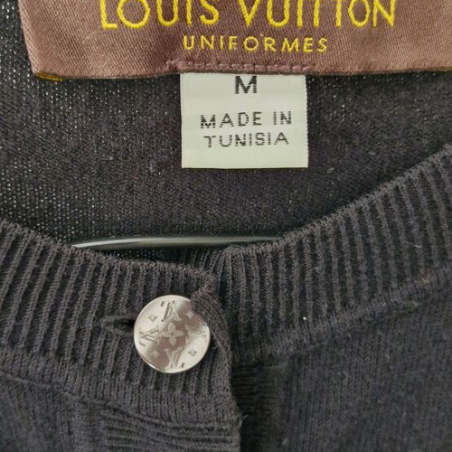 Louis Vuitton cardigan Uniformes, authentic piece, black, medium