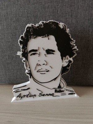 Collectible Ayrton Senna figure 3d printing, new
