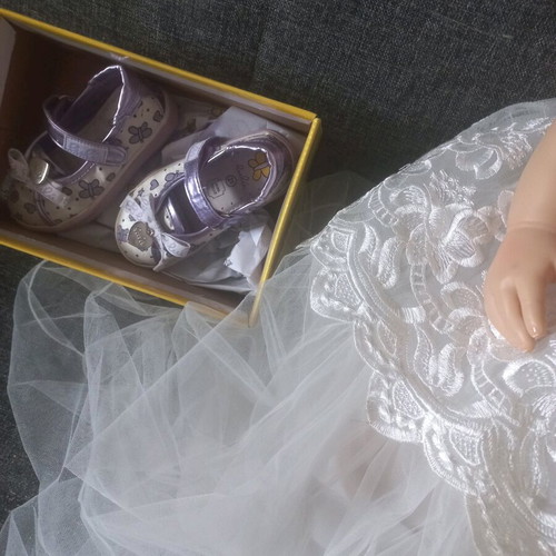 Lulu leather shoes size 21 purple with silver charms new