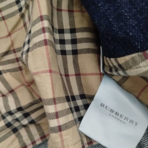 Burberry denim coat with hood, unisex, sizes S and M