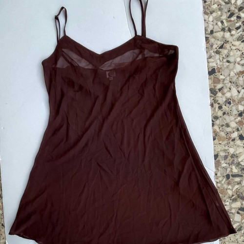 Luna chocolate crepe nightdress medium like new