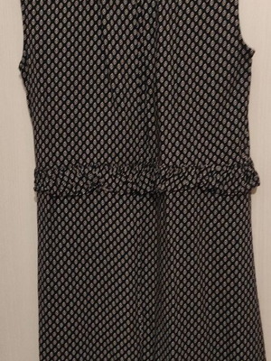 H&M Mini Dress Black with White Patterns Like New, Size 34