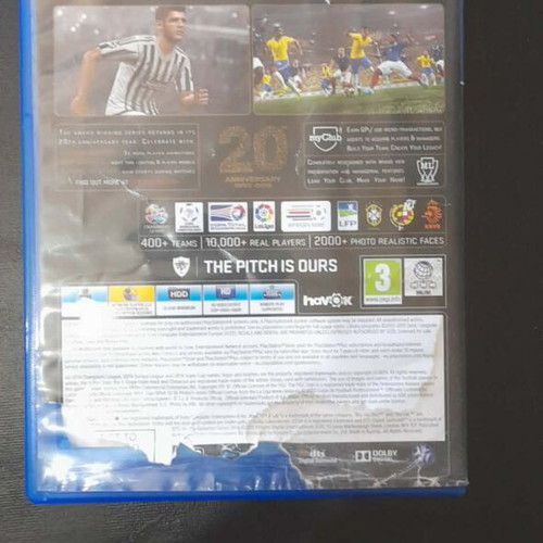 PES 2016 20 Years Anniversary Edition PS4 game with Neymar signature