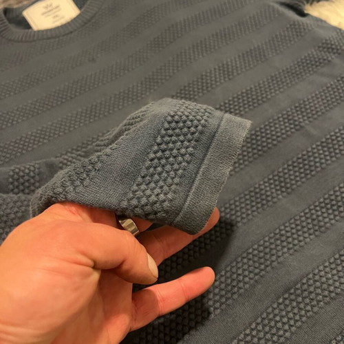 Kronstadt shirt used 100% cotton size XXL gray blue