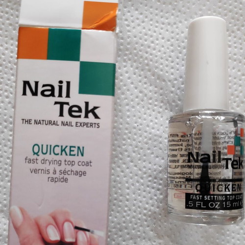 Nail Tek Quicken Top Coat Fast Dry 15ml new
