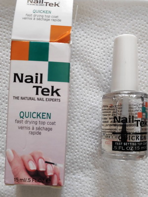 Nail Tek Quicken Top Coat Fast Dry 15ml new